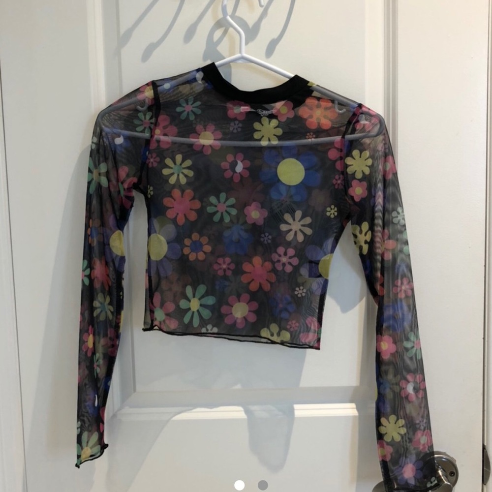 PRINCESS POLLY FLOWER MESH TOP, WITH TAGs